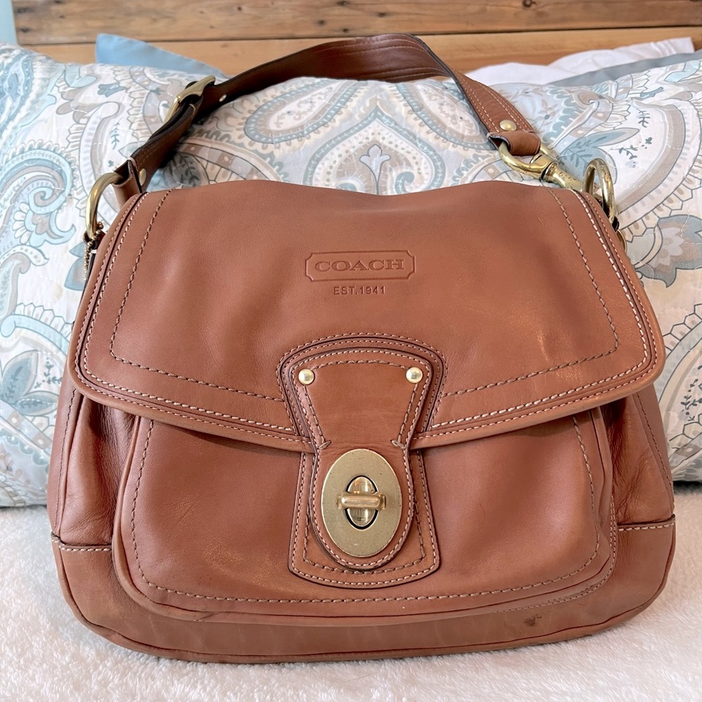 Coach Ali Saddle Leather Shoulder Bag in Wonderful Condition